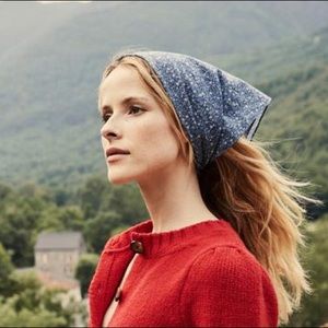 DÔEN Penny Bandana ~ Blue California Wildfloral